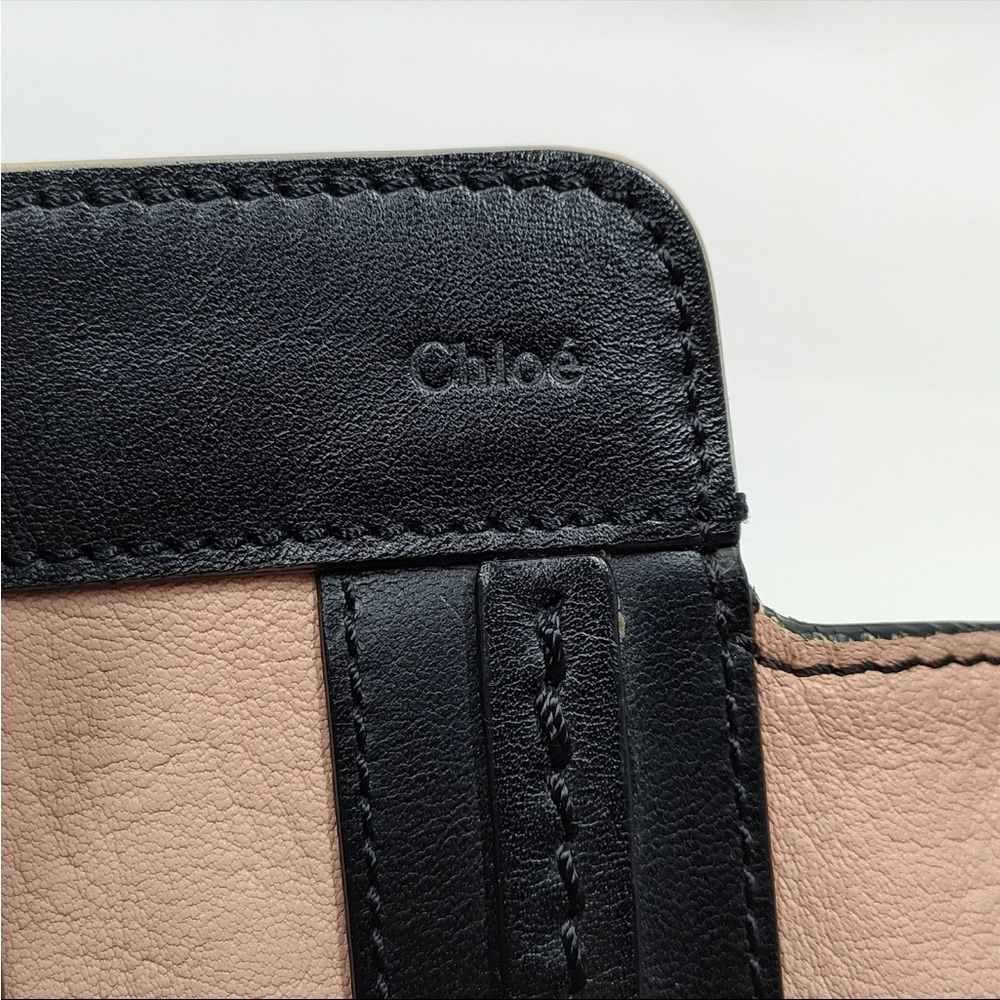 Chloe Chloé Alison Black and Pink Tote Bag - Picture 7 of 14